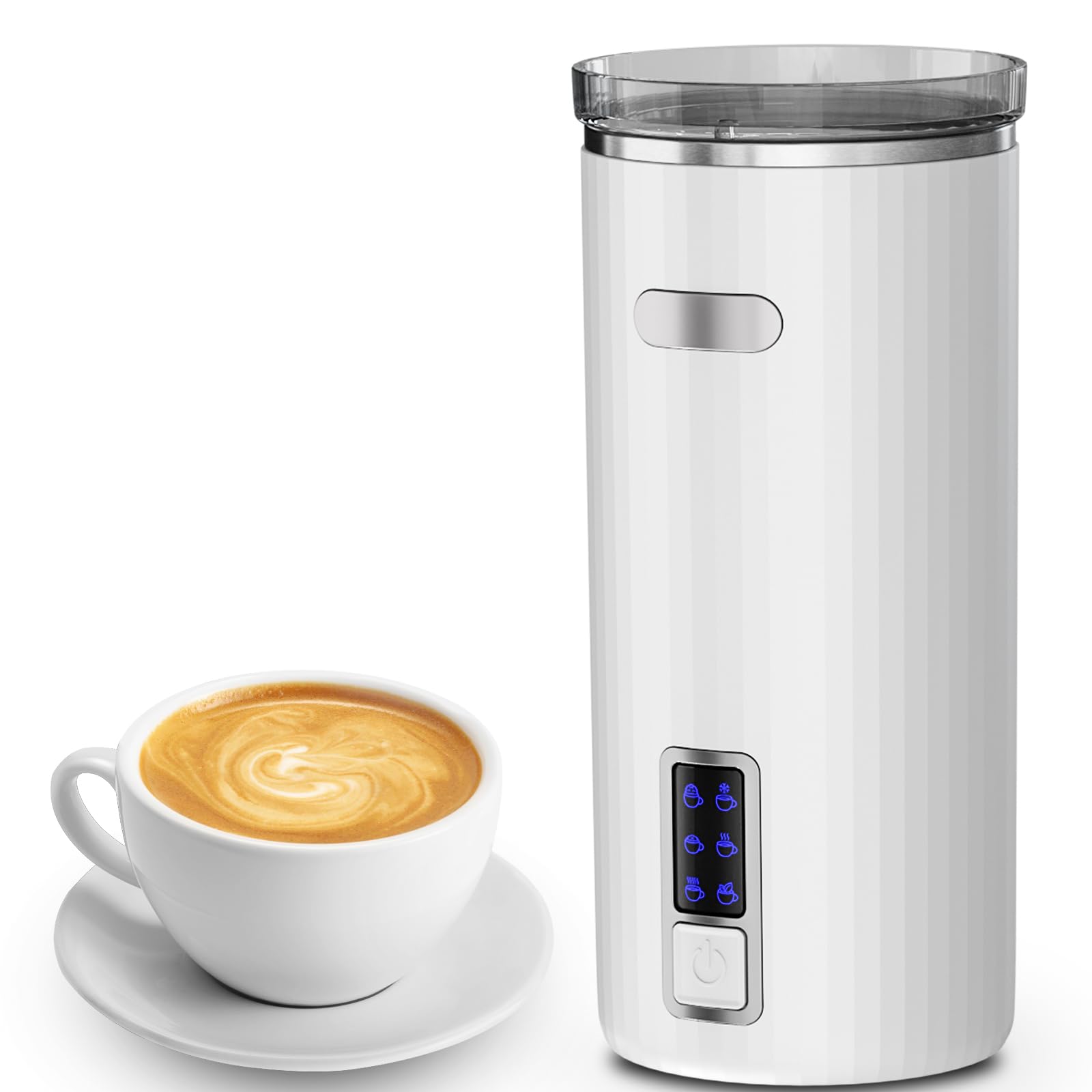 Amazon.com: Electactic Milk Frother, 6-in-1 Electric Milk Steamer